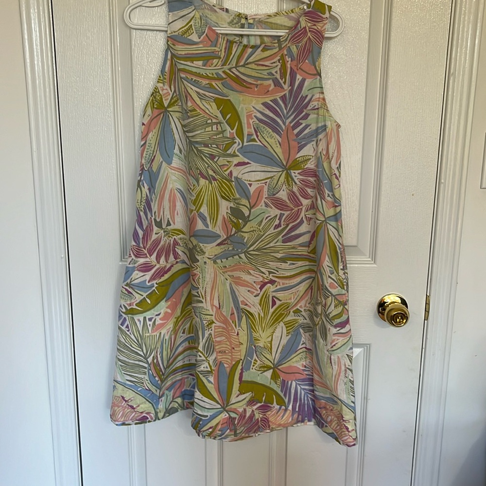 100% Linen trapeze dress
